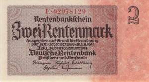 2 Rentenmark 1937